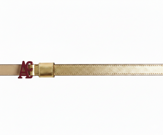 Cintura Oro AC. Bordeaux Double Face