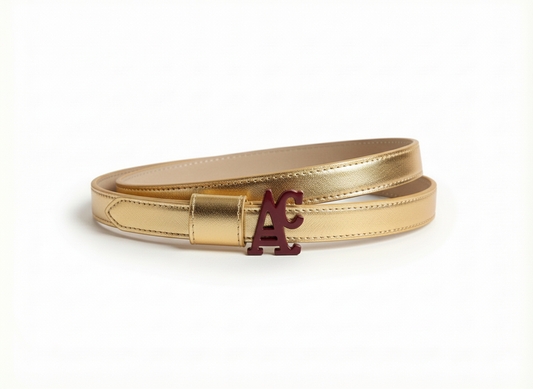 Cintura Oro AC. Bordeaux Double Face