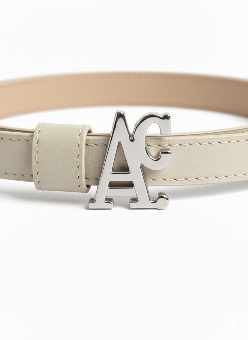 Cintura Burro AC. Argento Double Face