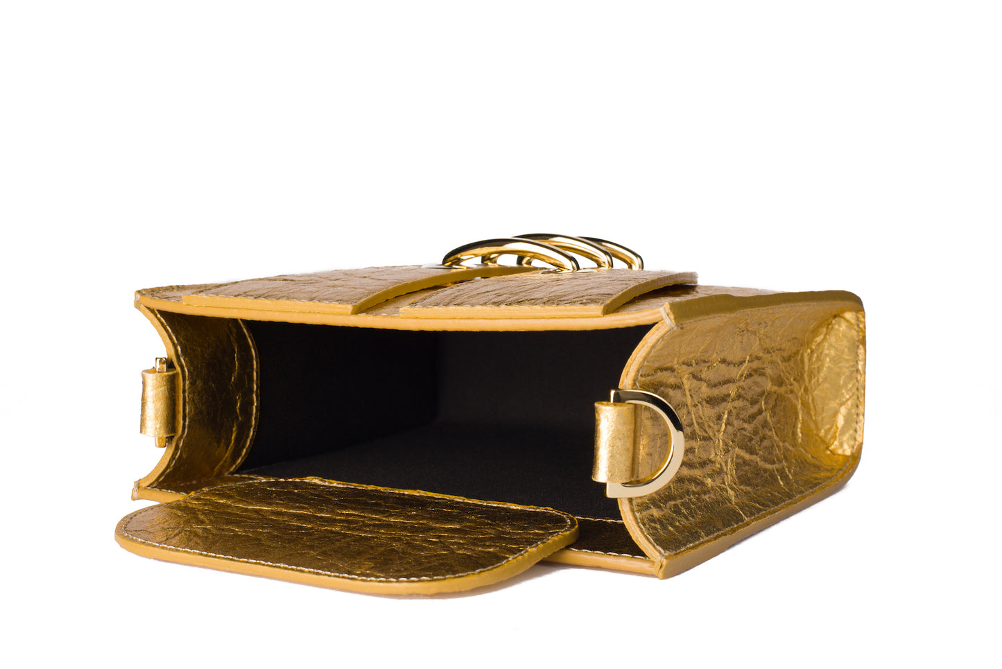 Empty Pineapple Metallic Gold