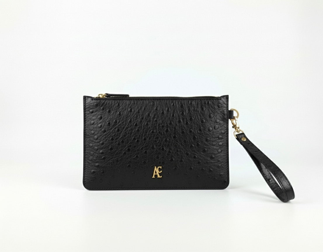Busta pochette Nox Special black porta documenti in pelle