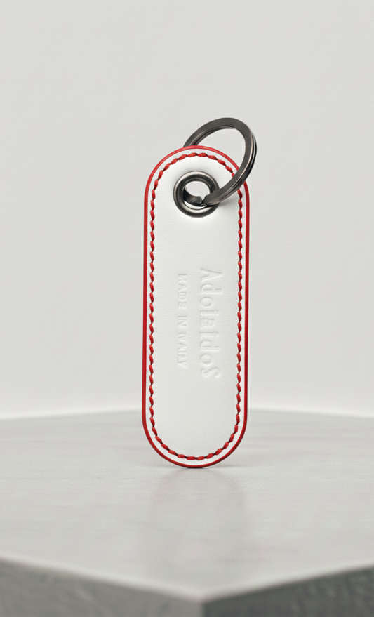 Portachiavi Loop AC Bianco Rosso