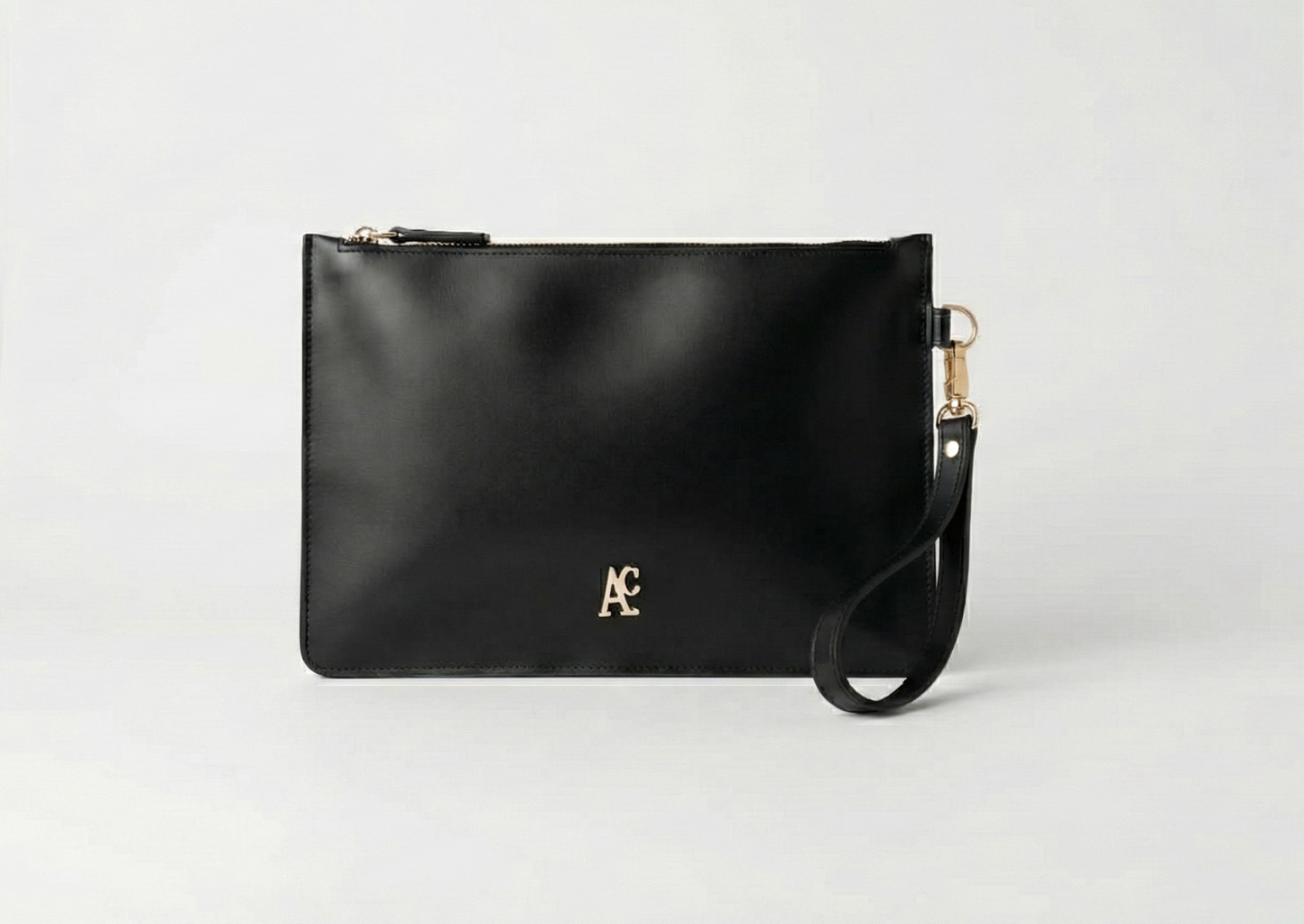 Busta pochette Nox Black Oro porta documenti in pelle
