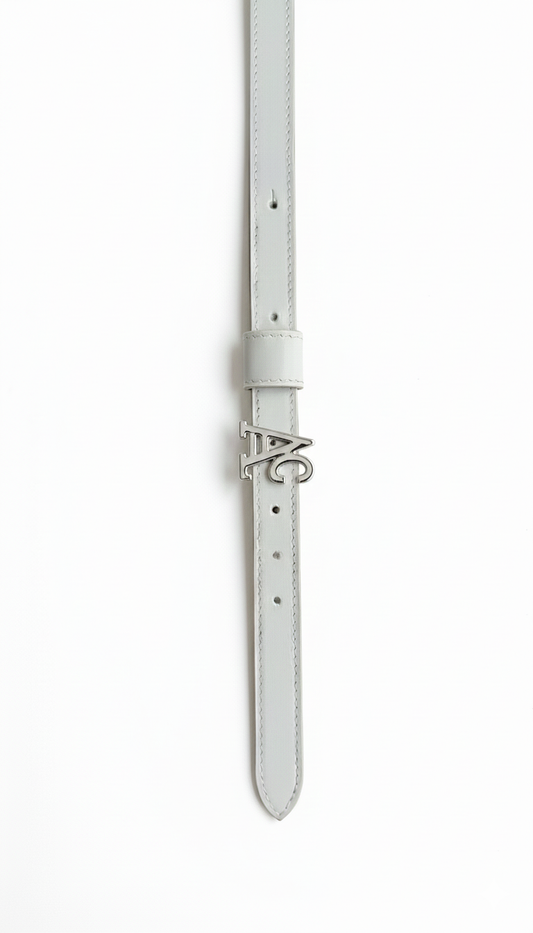 Cintura AC. White Silver Double Face