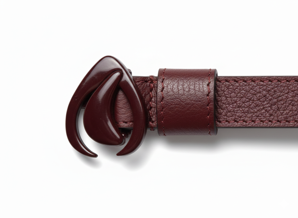 Cintura Goccia Bordeaux Double Face
