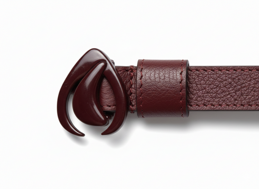 Cintura Goccia Bordeaux Double Face