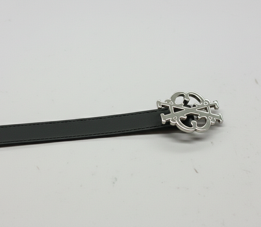 Cintura Nexus Black Silver Double Face