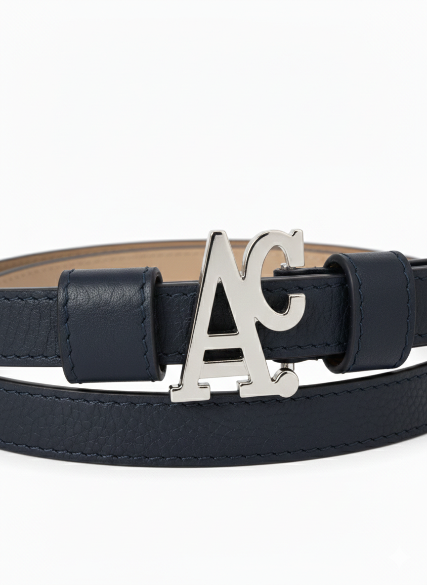 Cintura Blu AC. Argento Double Face