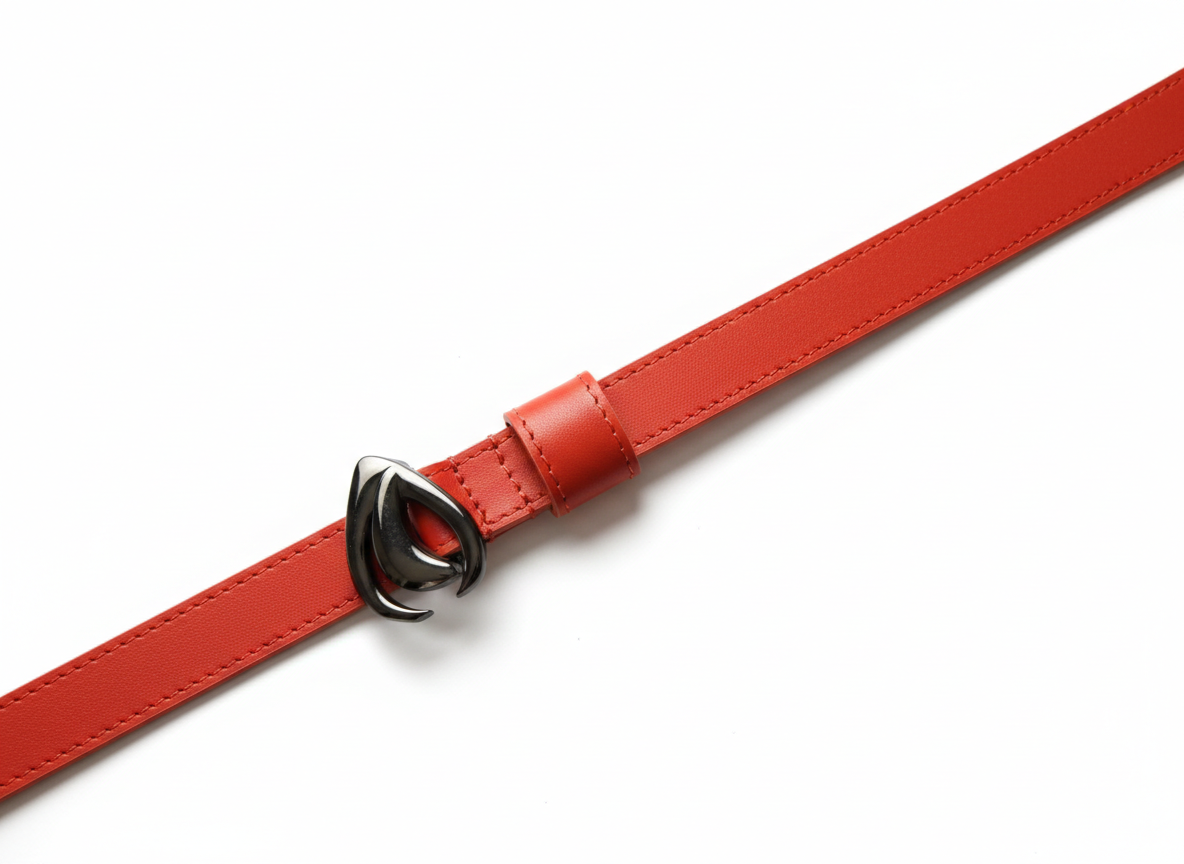 Cintura Arancio Goccia Nera Double Face