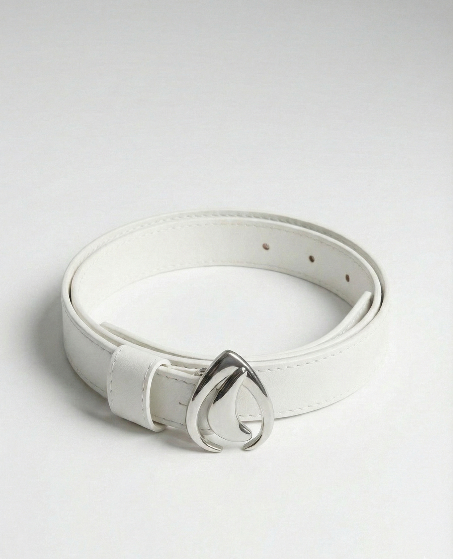 Cintura Goccia Silver White Double Face