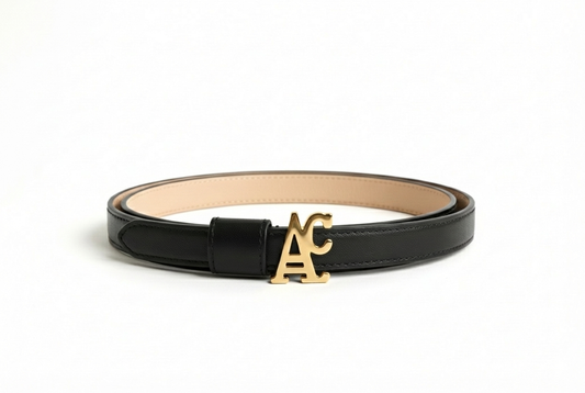 Cintura AC. Black Gold Double Face