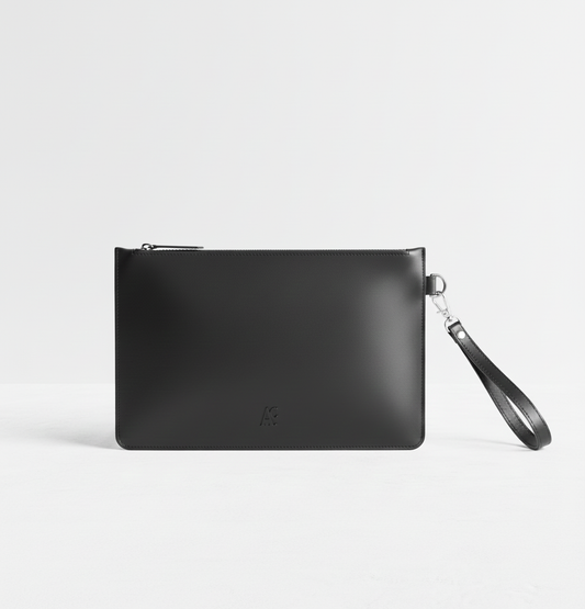 Busta pochette Nox Black porta documenti in pelle