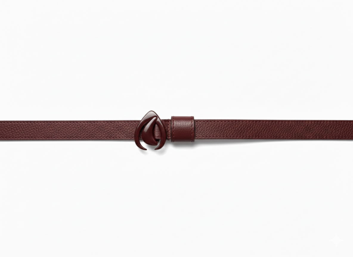 Cintura Goccia Bordeaux Double Face