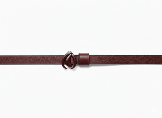 Cintura Goccia Bordeaux Double Face