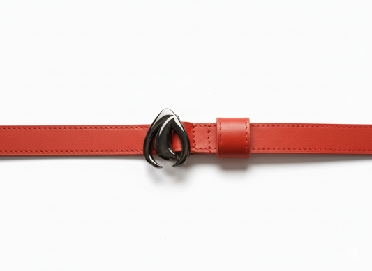 Cintura Arancio Goccia Nera Double Face