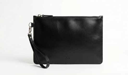 Busta pochette Nox Black porta documenti in pelle