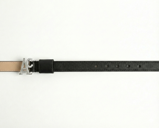 Cintura AC. Black Silver Double Face