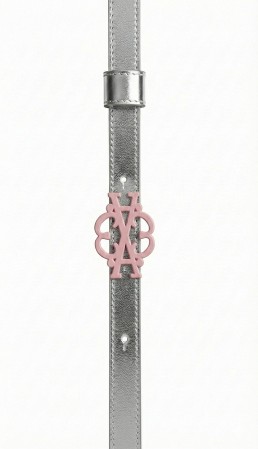 Cintura Nexus Argento e Rosa Double Face