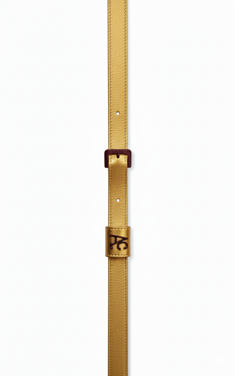 Cintura AC Sign Gold Bordeaux