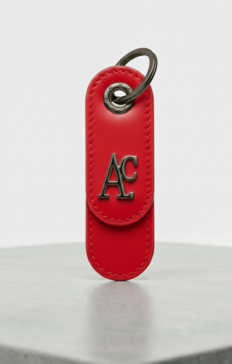 Portachiavi Loop AC Rosso Nero