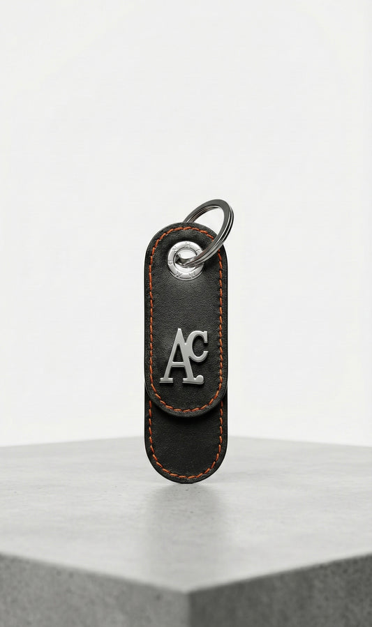 Portachiavi Loop AC Nero Argento Orange