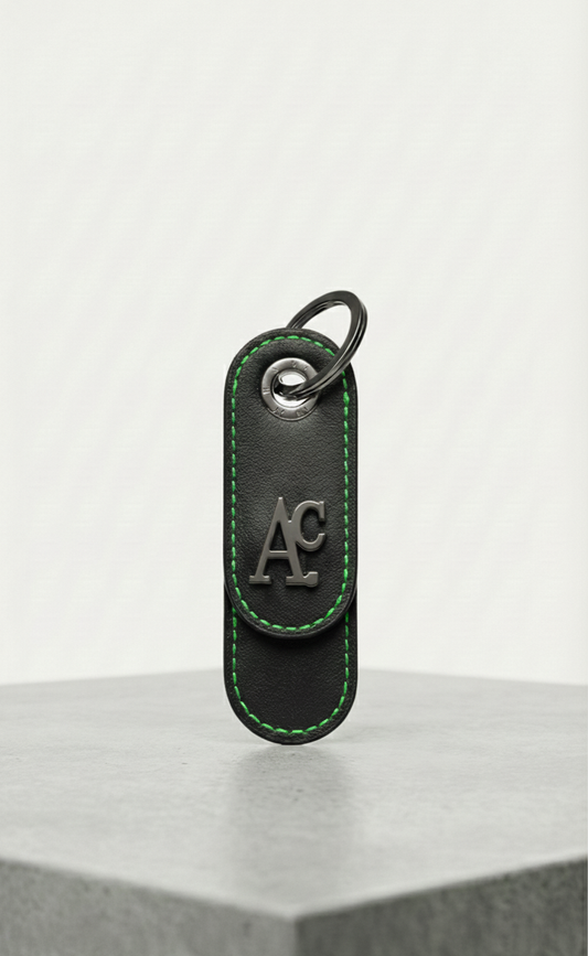 Portachiavi Loop AC Nero Argento Verde Fluo