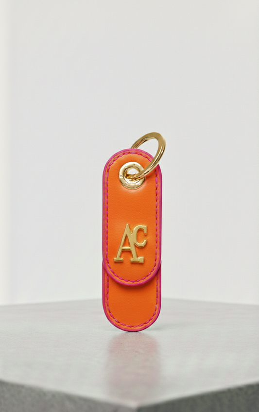 Portachiavi Loop AC Nero Arancio Gold