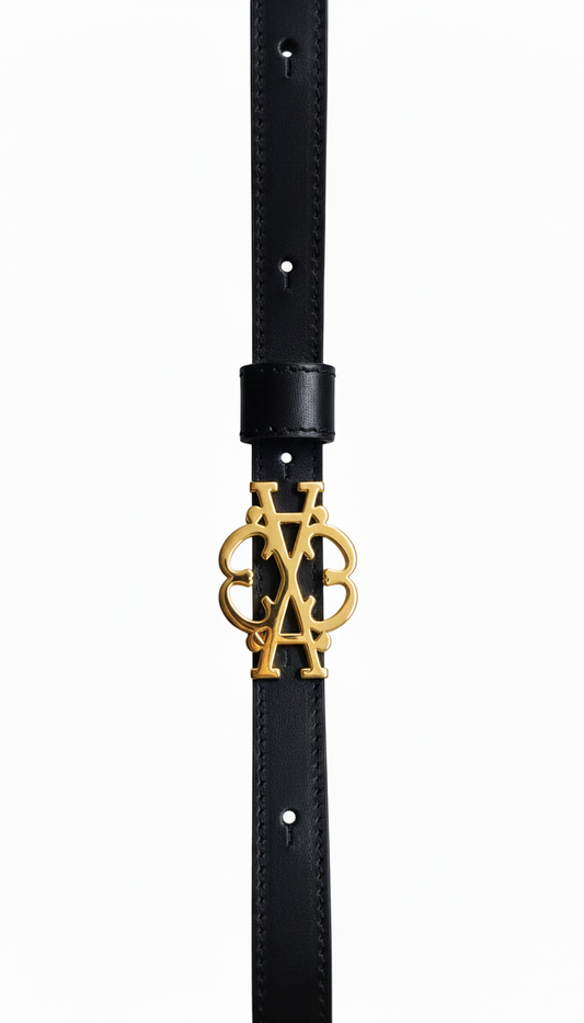 Cintura Nexus Black Gold Double Face