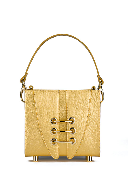 Empty Pineapple Metallic Gold